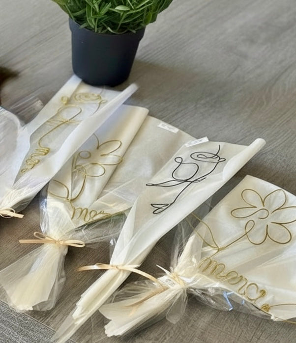 Fleur en fil de fer - Cadeau invité mariage EntreNosMainsByCoco