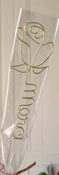 Fleur en fil de fer - Cadeau invité mariage EntreNosMainsByCoco