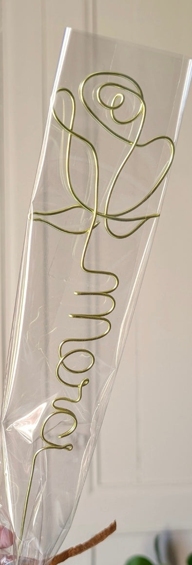 Fleur en fil de fer - Cadeau invité mariage EntreNosMainsByCoco