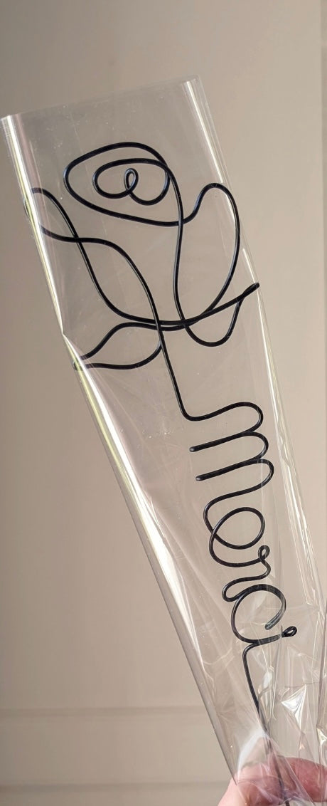 Fleur en fil de fer - Cadeau invité mariage EntreNosMainsByCoco