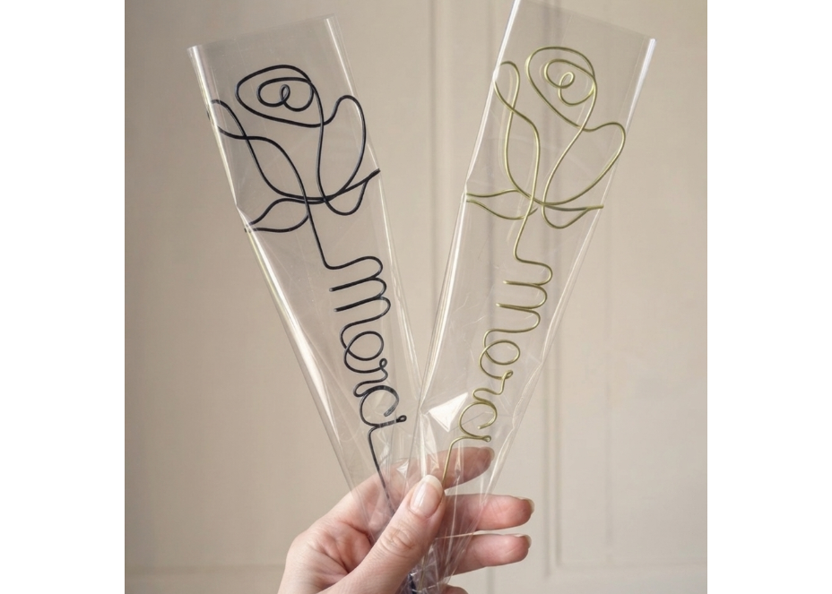 Fleur en fil de fer - Cadeau invité mariage EntreNosMainsByCoco